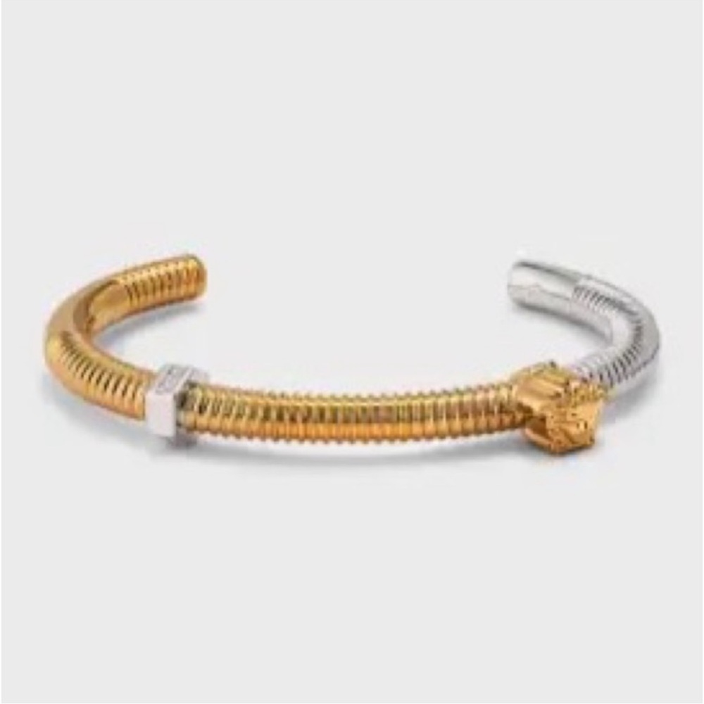 Versace Men's Nuts and Bolts Two-Tone
Cuff Bracelet NWBOX